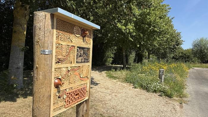 De ingang bij de nieuwe natuurbegraafplaats.
