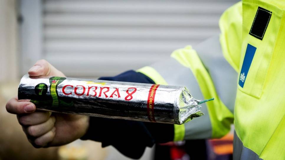 Illegaal vuurwerk met de kracht van een militair explosief.