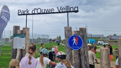 Sportpark d'Ouwe Veiling, onlangs tijdens de officiële ingebruikname.