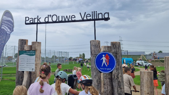 Sportpark d'Ouwe Veiling, onlangs tijdens de officiële ingebruikname.