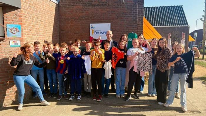 Groep 7/8 van basisschool De Welle