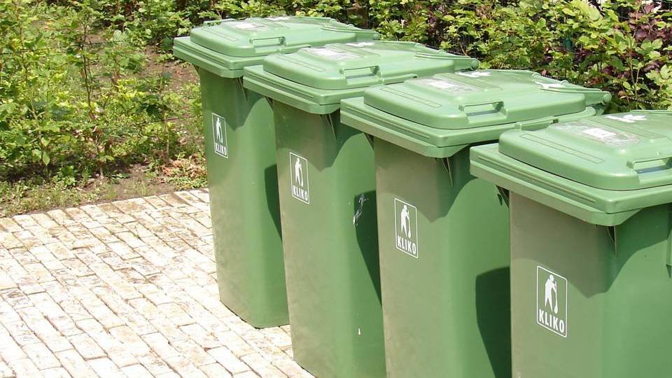 De 'kliko', oftewel de groene bak voor GFT-afval.