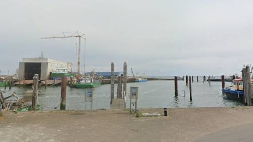 Het havengebied Yerseke, ter hoogte van de Meerpaalweg.