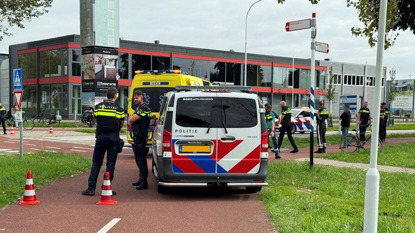 Het ongeval gebeurde bij de rotonde bij de Nansenbaan.