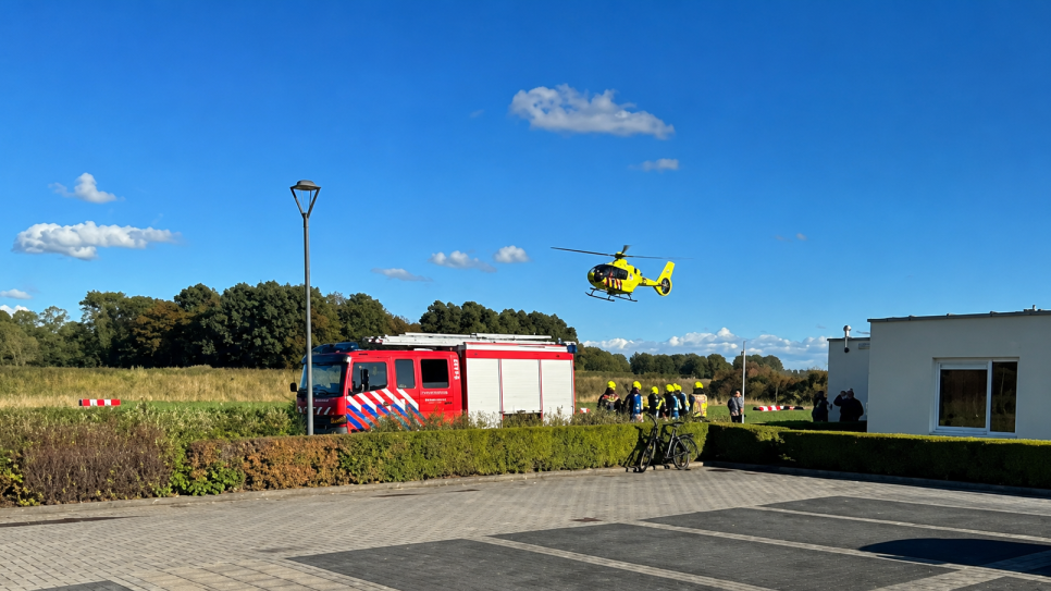 Een helikopter is ingezet.