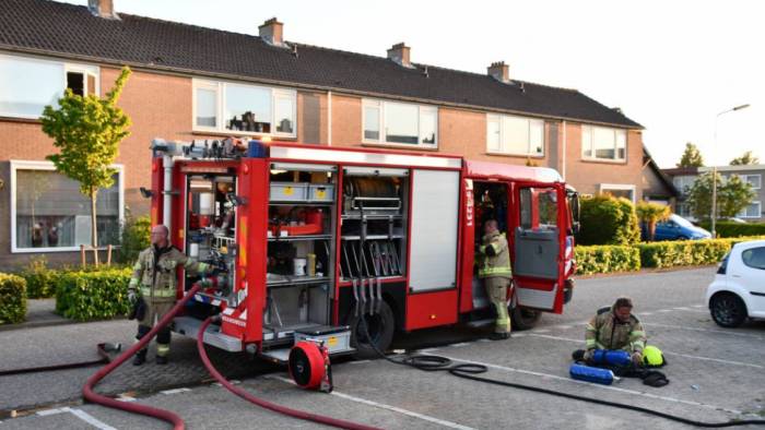 De brand woedde in een woning aan de Appelstraat.