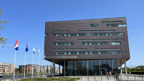 Het hoofdkantoor van Waterschap Scheldestromen,