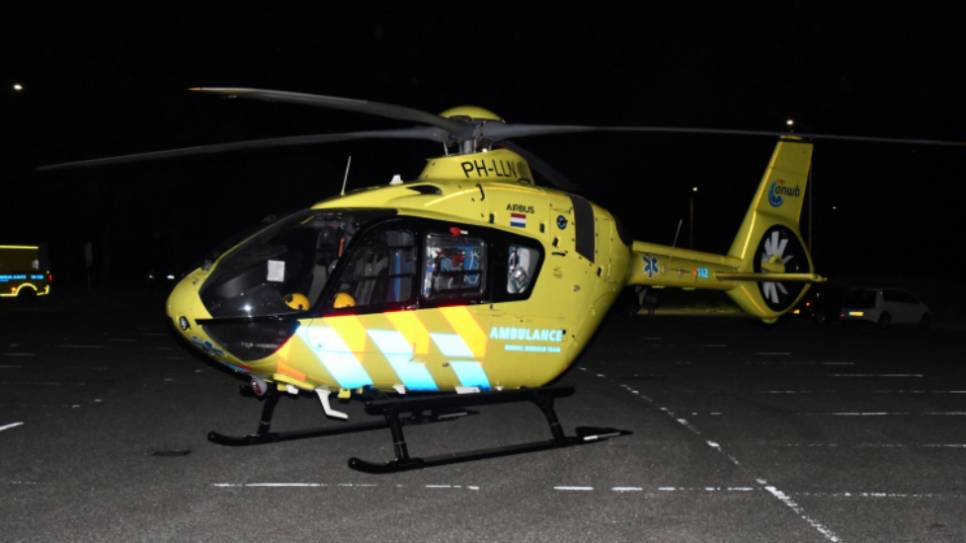 Een helikopter kwam ter plaatse.