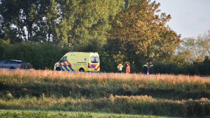 Een ambulance kwam ter plaatse.