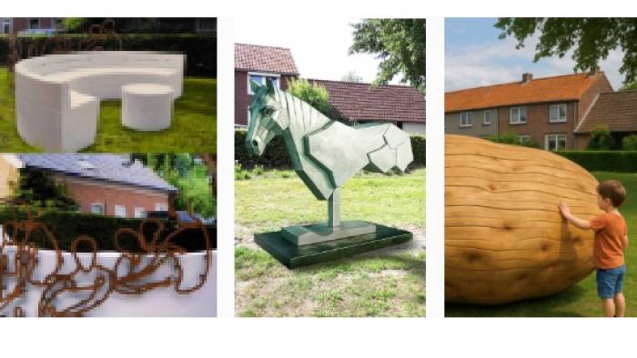 De drie kunstwerken