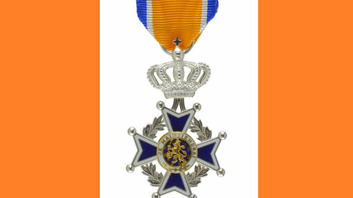Medaille behorend bij de Orde van Oranje-Nassau.