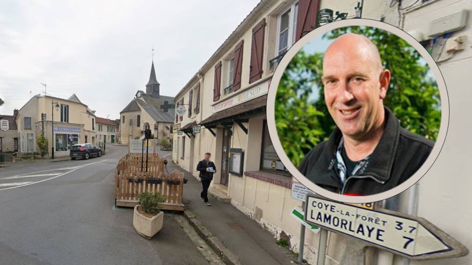 Orry-la-Ville. InzetL Ad Zuidweg, voorzitter uitwisselingscomité.