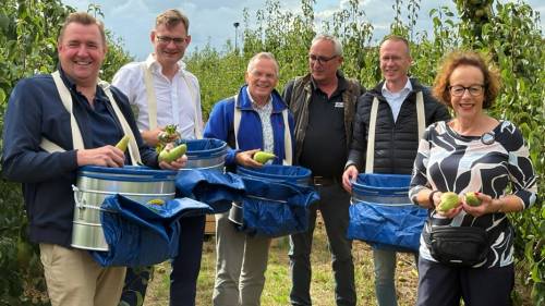 BURGEMEESTERS TRAPPEN FRUITPLUK OFFICIEEL AF
