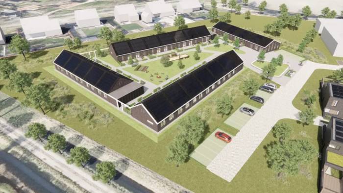 De nieuwe wijk Platepolder in Heinkenszand.