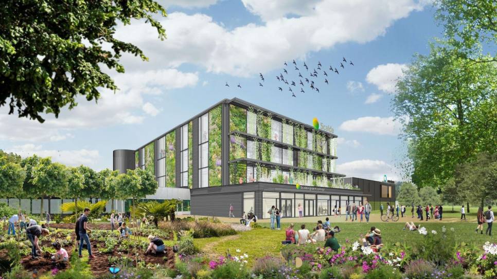 ontwerptekening van het nieuwe Omnium in Goes