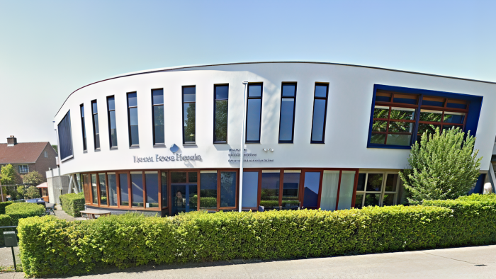 De huidige school aan de Coxstraat in Kapelle.
