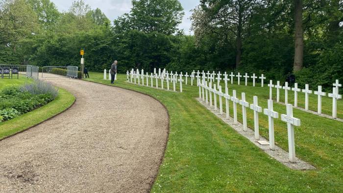 De Franse erebegraafplaats in Kapelle.