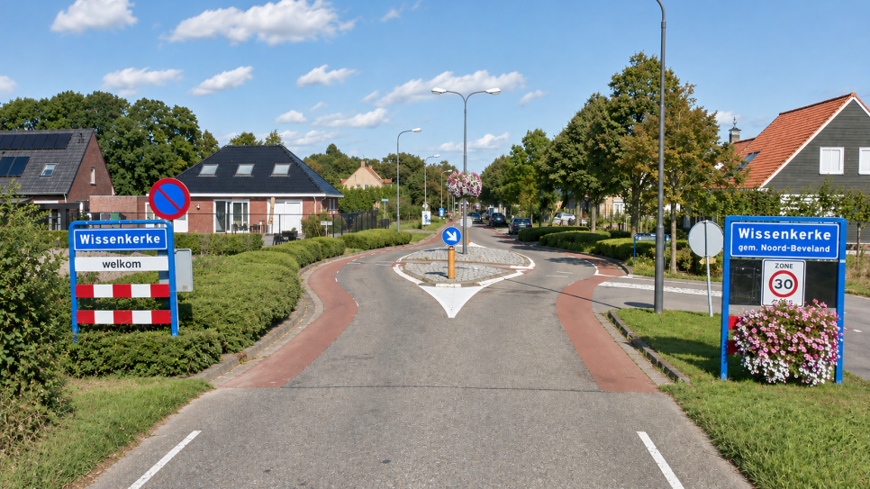 De dorpskern van Wissenkerke.