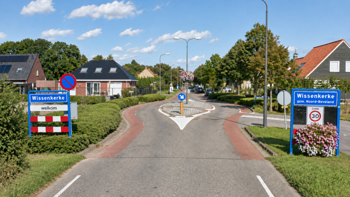 De dorpskern van Wissenkerke.