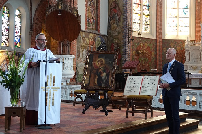 Rutger Mauritz en waarnemend burgemeester Marcel Fränzel